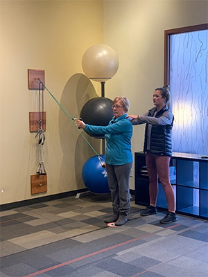 Chiropractic Minneapolis MN Exercise Therapy with Patient