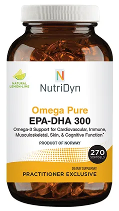 Chiropractic Minneapolis MN Omega Pills Omega Pure EPA-DHA 300 – Omega-3 supplement for cardiovascular, immune, musculoskeletal, skin, and cognitive health support.